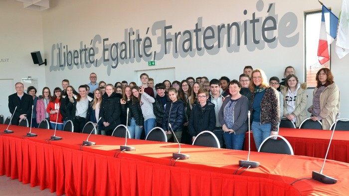 Empfang auf dem Rathaus in Coudekerque-Branche 